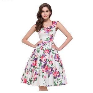 NWT! 1950s Style Vintage Swing Dress size XL 🌷